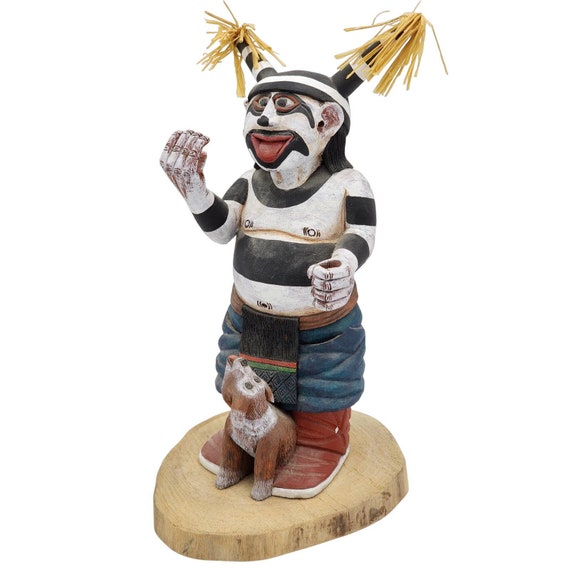 Kachina Doll Hopi Clown Dog Neil David Vintage Native