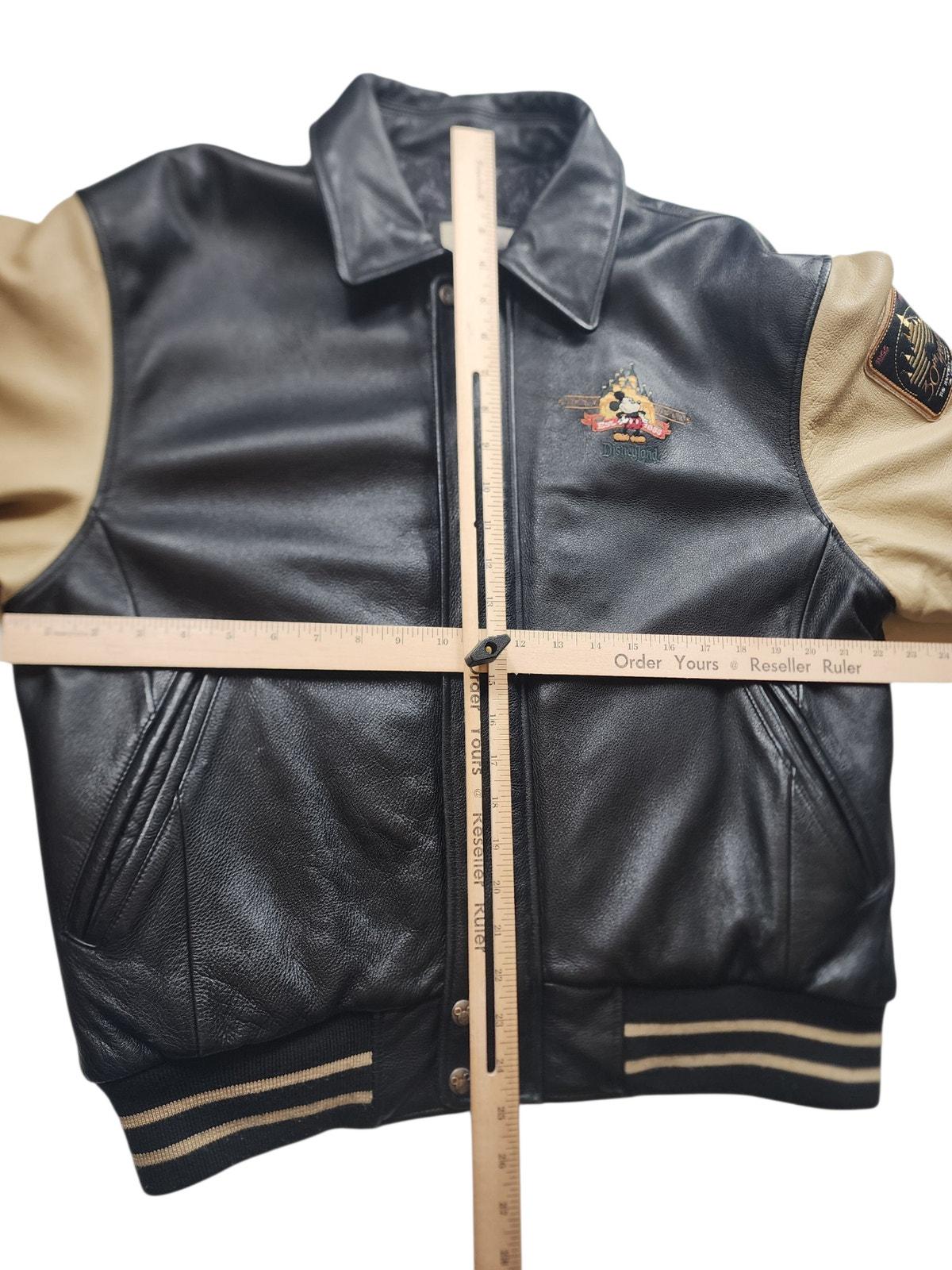 Disneyland Resort Leather Jacket Mens Medium Mickey Mouse