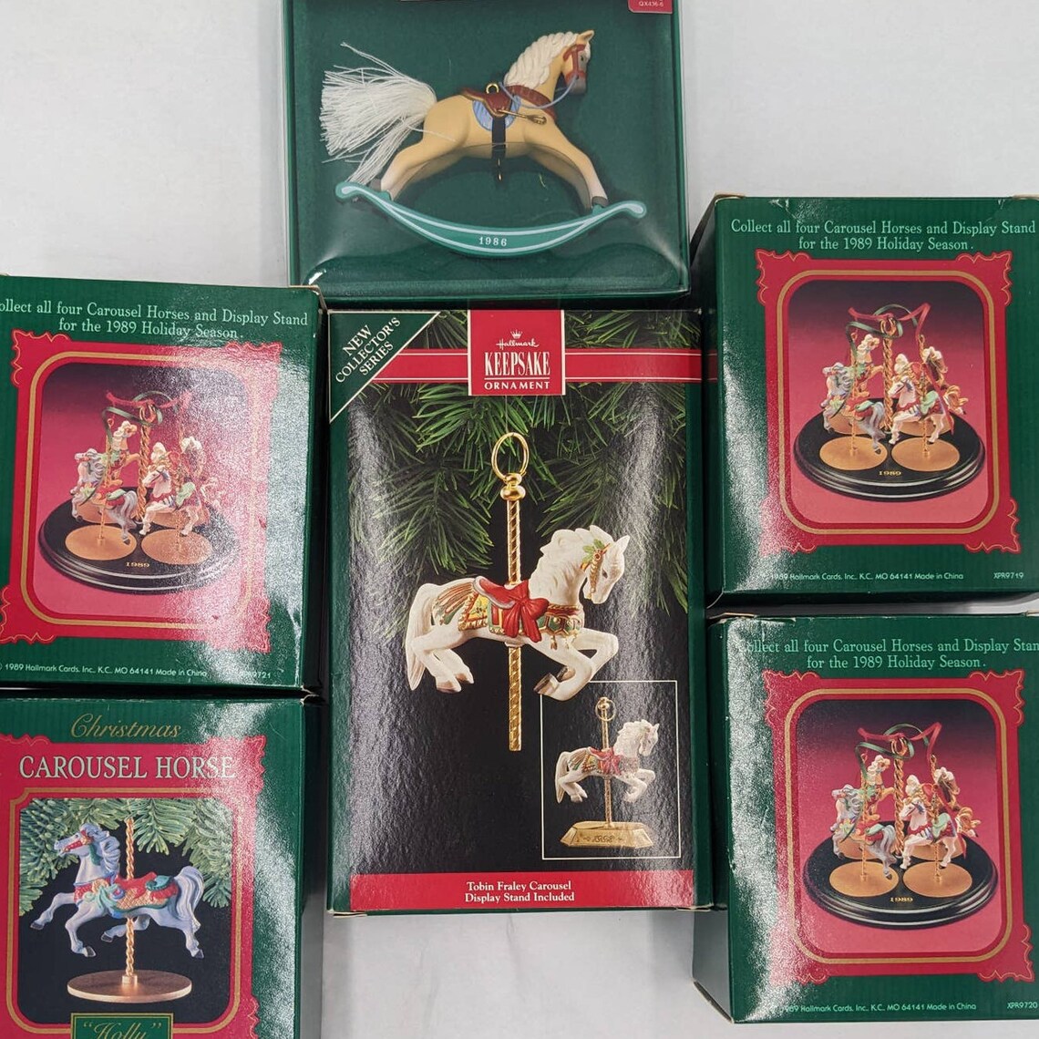 Hallmark Ornaments Vintage Lot 7 Keepsake Rocking Horse Etsy Canada