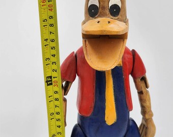 Rare Disney Figurine Donald Duck Marionette Puppet on Stand Rare Disney Figurine Donald Duck Marionette Puppet on Stand