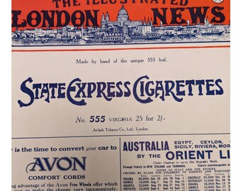 Vintage Illustrated London News Magazine Issue History July 10, 1926 Collection