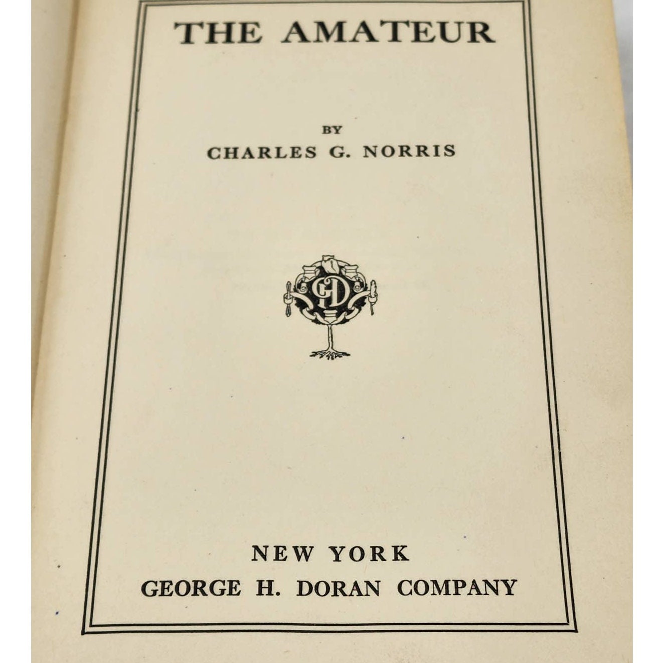 The Amateur by Charles G