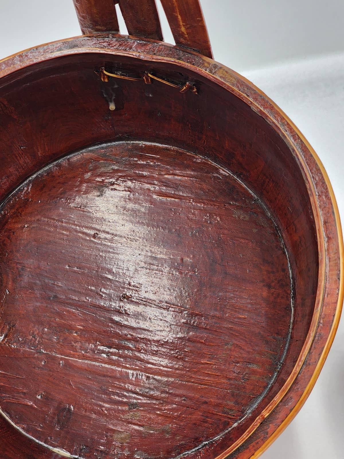 Antique Chinese Wedding Basket 2 Tier Asian Bamboo Removable Etsy