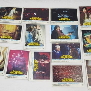 1978 Topps Battlestar Galactica Trading Cards Lot of 14 Vintage