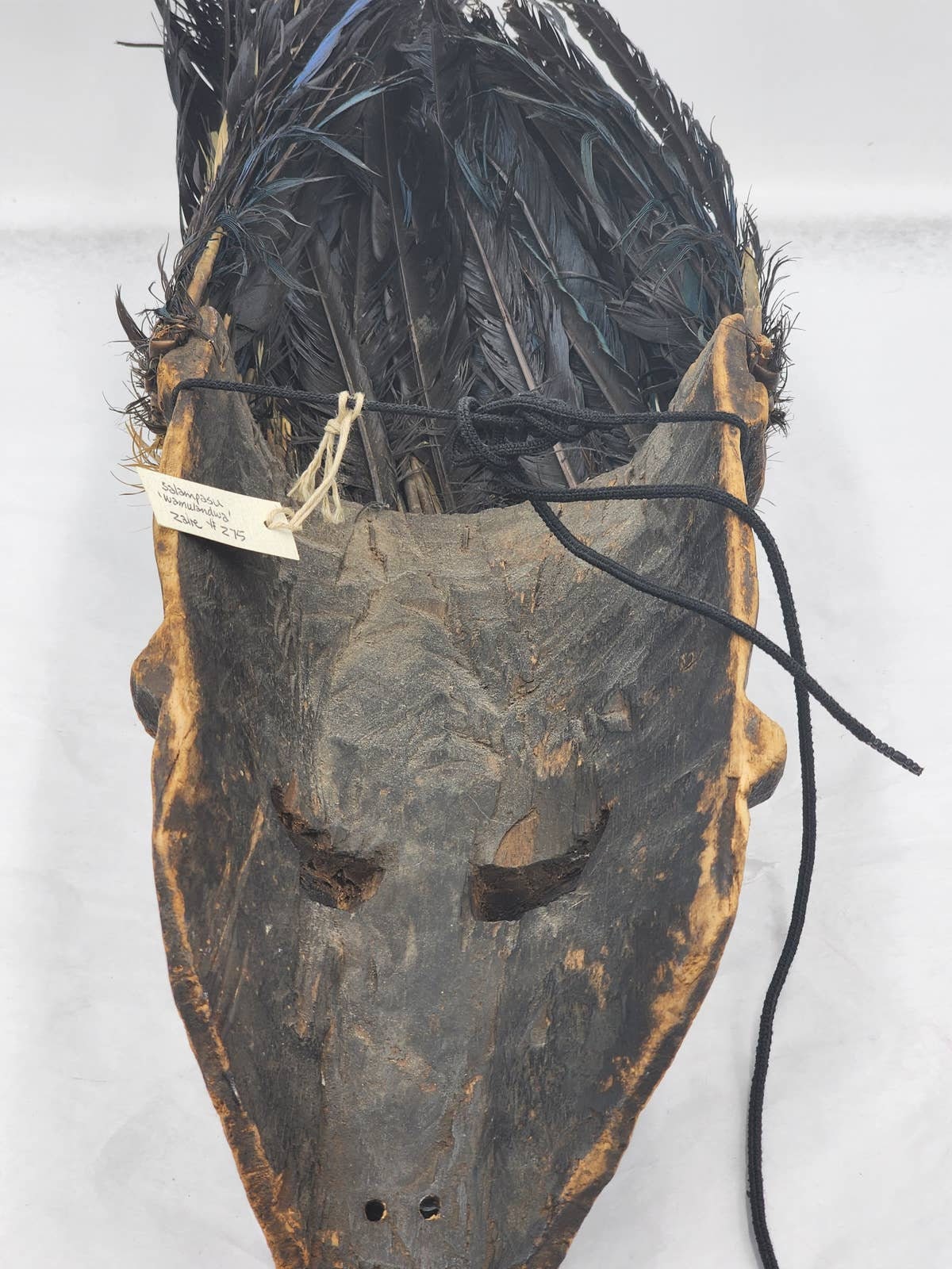 African Mask Salampasu Wamulandwa Zaire Tribal Feathers 20