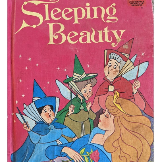 超人気の雑貨店 Sleeping Disney Walt 1974 Vintage Beauty Wonderful Kids Book 洋書