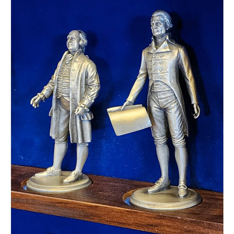 Vintage Pewter Figurines American Presidents Lance Fine Pewter 38 Piece