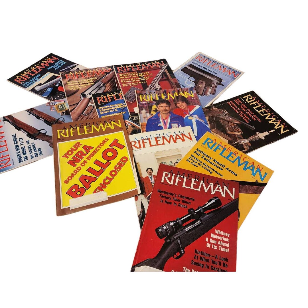 1984 the American Rifleman Magazine Lot 12 Vintage American History ...