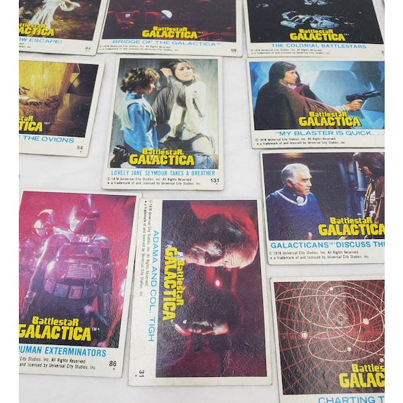 1978 Topps Battlestar Galactica Trading Cards Lot of 14 - Etsy