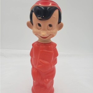 Vintage Soaky Walt Disney Pinocchio Colgate Palmolive Soaky 11 Oz Container 9.5&quot;