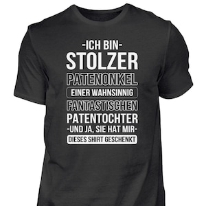 Patenonkel Patentochter Onkel Taufpate Geschenk Lustig  - Herren Shirt