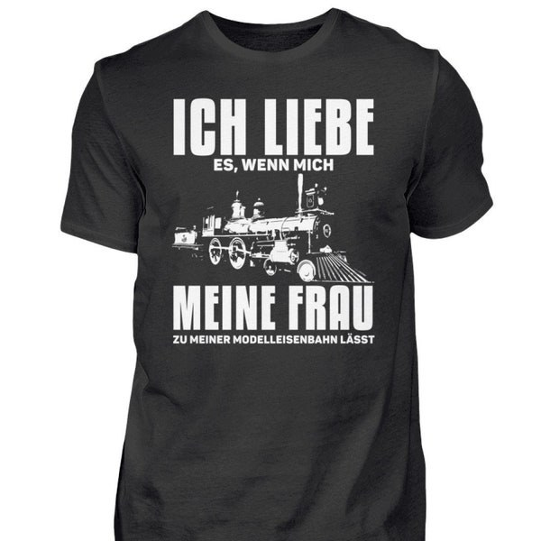 Modelleisenbahn Zug Züge Lokomotive  - Herren Shirt