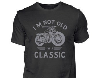 Biker opa papa motorfiets verjaardagscadeau - herenshirt