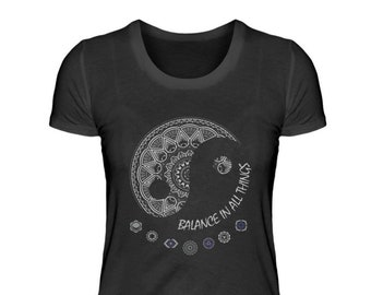 Ying Yang Yoga Chakra Spiriteull  - Damenshirt