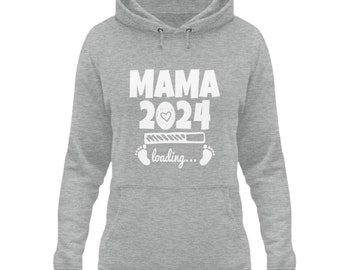 Mama 2024 loading Geschenk Muttertag  - Damen Hoodie