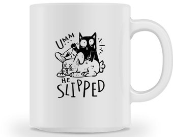 Lustige Killer Katze Schwarzer Humor   - Tasse