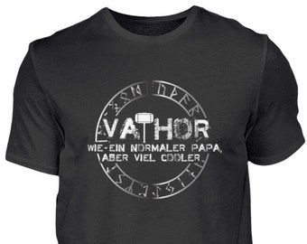 Vathor Vater Vatertag Papa Held Bester Papa Weltbester Vater Bonus Geschenk Geschenkidee   - Herren Shirt