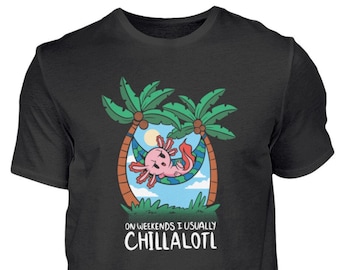 Axolotl Lustiges Chillen  - Herren Shirt