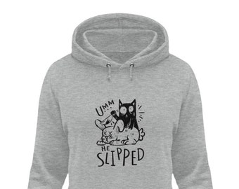 Divertente Killer Cat Black Humor Ironia e Sarcasmo - Felpa con cappuccio da donna