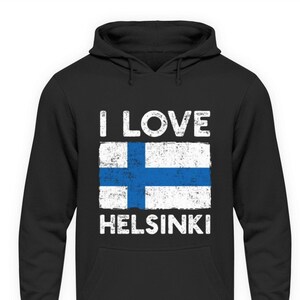 Finland Finn Love Helsinki Vlag Vlag Land Finland Vakantie - Unisex Hoodie