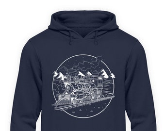 Dampflokomotive Zug Eisenbahn Modelleisenbahn Lokomotive Zugführer - Unisex Kapuzenpullover Hoodie