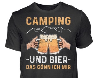 Camping und Bier - Campingplatz - Camper - Lustiges Camper Shirt - Geschenk  - Herren Shirt