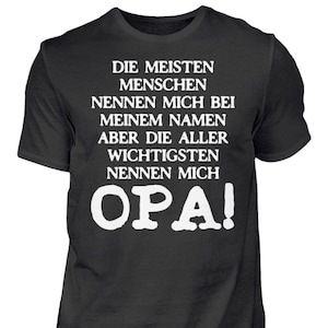 Opa Großvater Geburtstag Vatertag Geschenk Bester Opa Geschenkidee Herren Shirt Bild 1