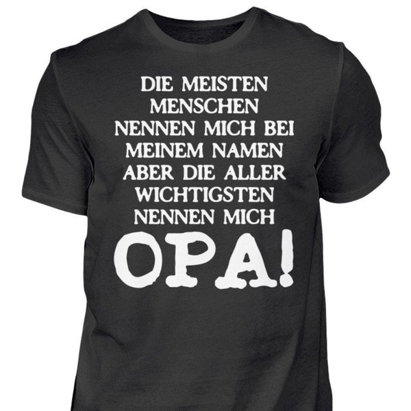 Opa Großvater Geburtstag Vatertag Geschenk  Bester Opa Geschenkidee - Herren Shirt