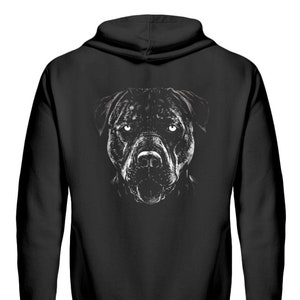 Pitbull Portret Dog Head - Zip Hoodie