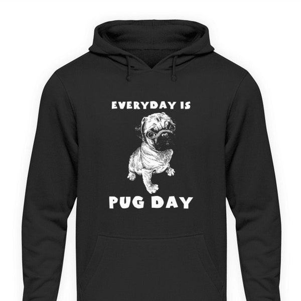 Mops Hund Pullover - Unisex Kapuzenpullover Hoodie