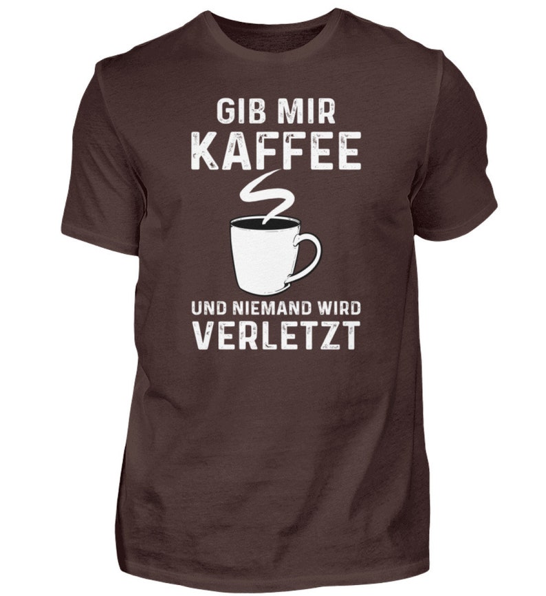 Gib mir Kaffee und niemand wird verletzt Kaffeetrinker Geschenk Lustige