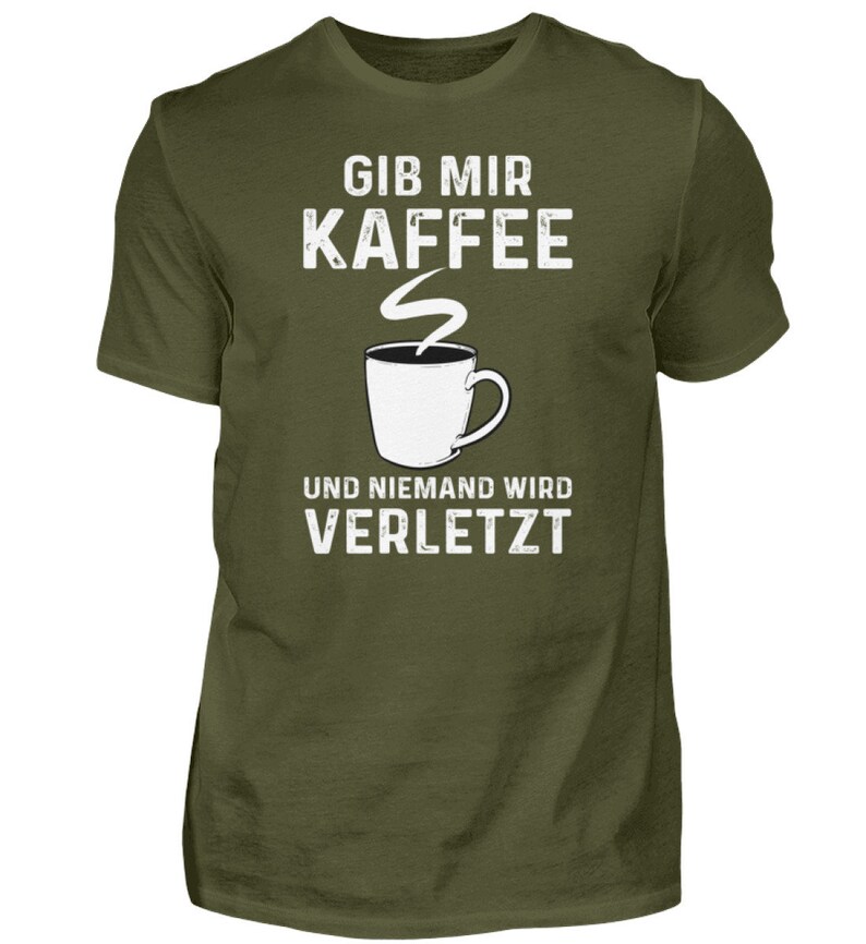 Gib mir Kaffee und niemand wird verletzt Kaffeetrinker Geschenk Lustige