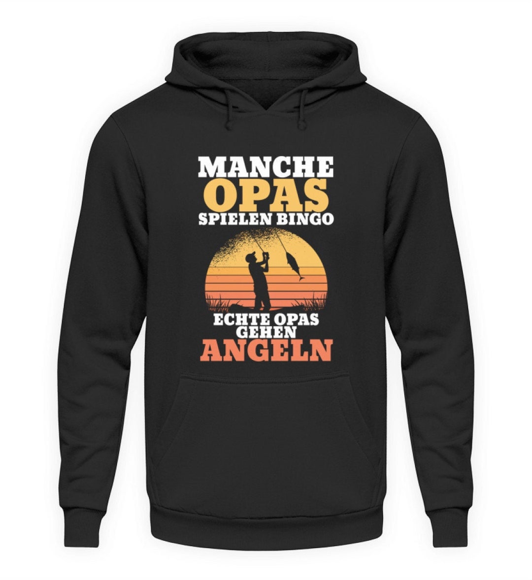 Opa Angeln Angler Angel ANgelsport Unisex Kapuzenpullover Hoodie - Etsy