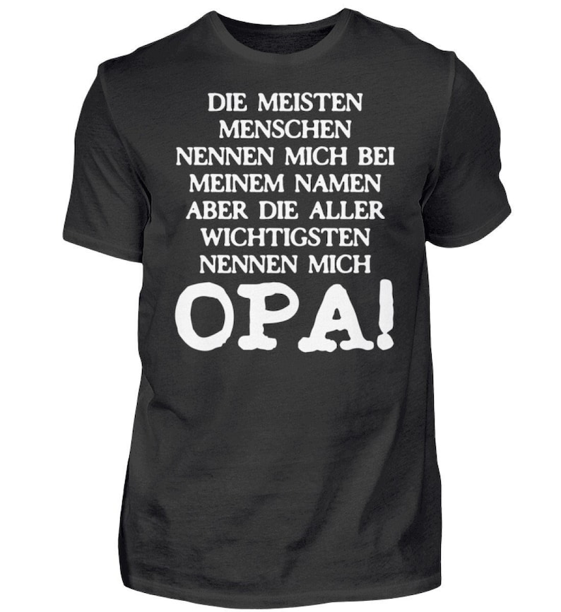 Opa Großvater Geburtstag Vatertag Geschenk Bester Opa Geschenkidee Herren Shirt Bild 1