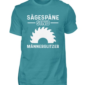 Sägespäne Schreiner Tischler Zimmermann Holz Geschenk Vatertag Geburtstag Weihnachten Herren Shirt Bild 3