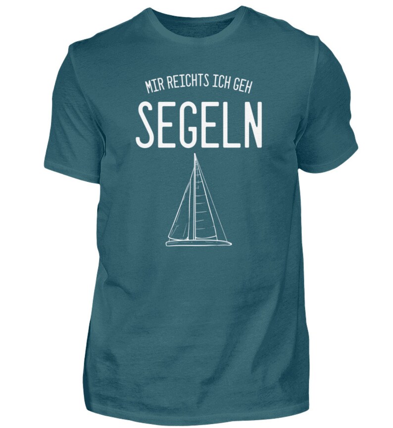 Mir reichts ich geh Segeln Segelboot Herren Shirt Bild 7