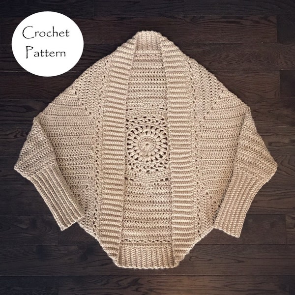 Das Mandala Cocoon Cardi - HÄKELMUSTER