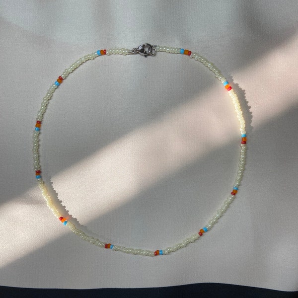 Glasperlen Halskette, Choker, Beaded jewelry