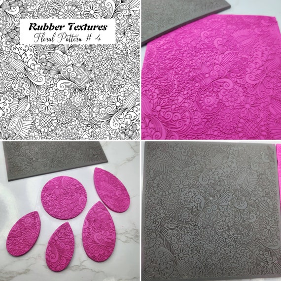 Rubber Stamp for Polymer Clay, Texture Mat, Polymer Clay Texture