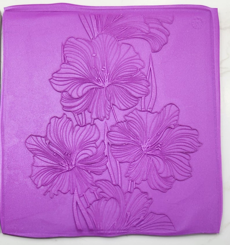 Rubber Stamp for Polymer Clay Texture Mat Metal Clay Texture Etsy