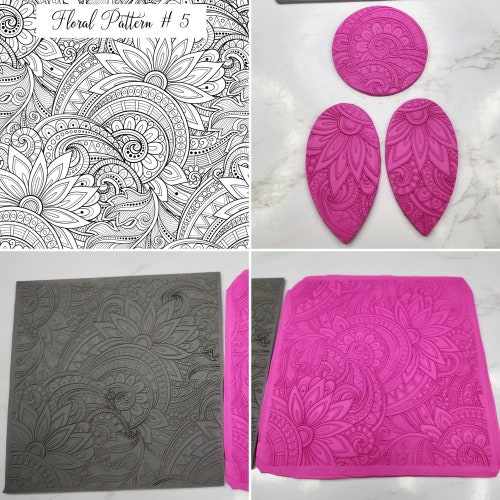 Texture Plate for Metal Clay / Polymer Clay Etsy