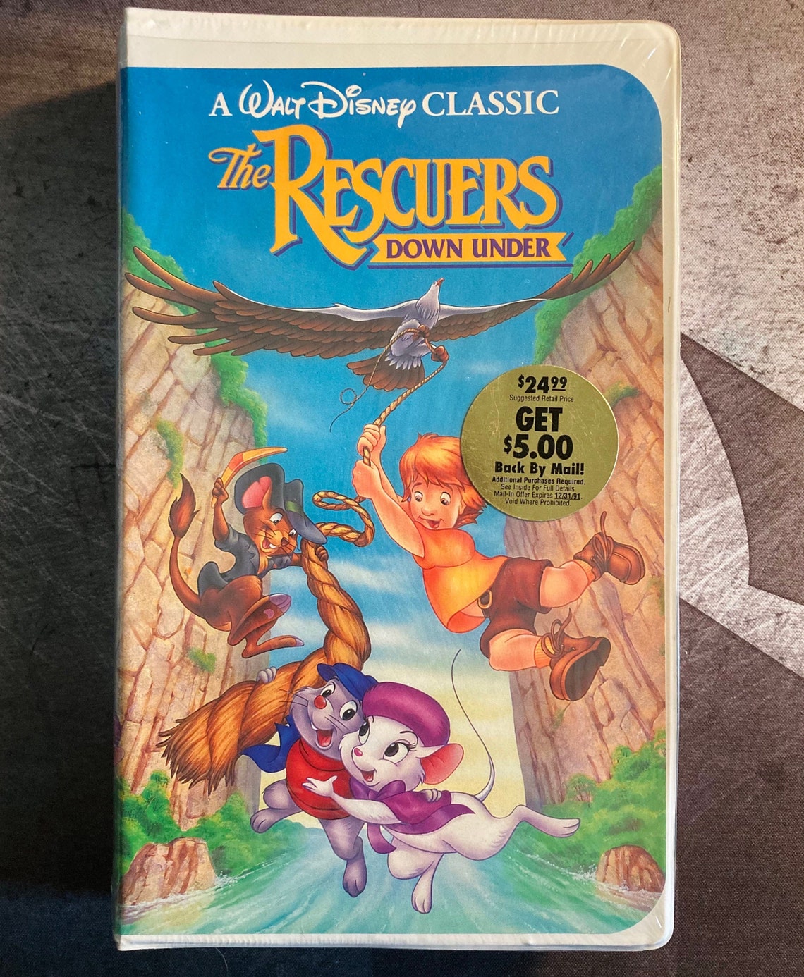Opening To The Rescuers Down Under 1991 Vhs 1991_The Rescuers Down Under VHS Black-Diamond Edition_Perfect | Etsy