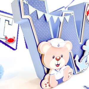 Nautical 3D Letters, Nautical Birthday Party Decorations, Sailing ...