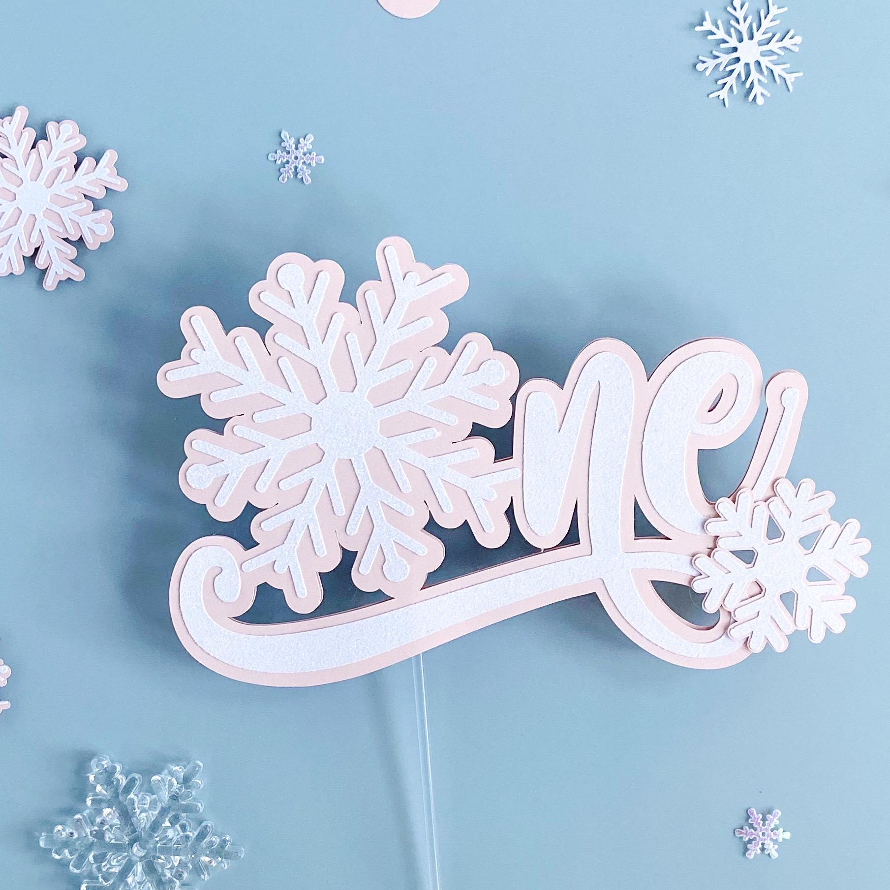 Invito per il primo compleanno di Winter Onederland, modello per