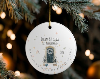 Personalized New Home Ornament | Housewarming Christmas Gift | New Places New Spaces New Memories