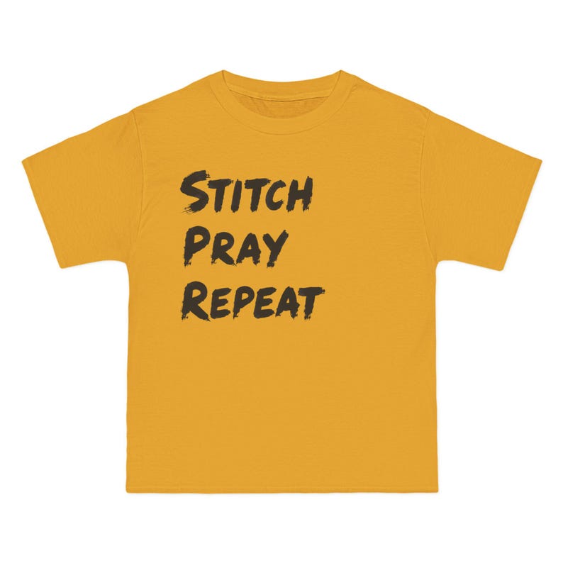 Camiseta "Stitch Pray Repeat" / Camiseta para tejedores / Regalo para crocheteros imagen 7