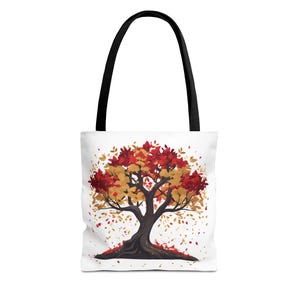 Torba typu tote - Torba typu tote Tree - Torba przyjazna dla środowiska - Torba na zakupy - Torba na książki - Zielona torba typu tote - Torba typu tote Nature - Torba graficzna - Prezent dla przyjaciela