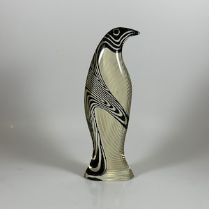 Vintage Kinetic Optic Penguin Sculpture Abraham Palatnik Made in Brazil