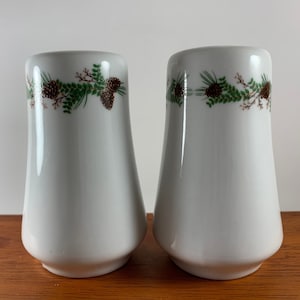 Vintage Holiday/Christmas Salt & Pepper Shakers Pine Cone/Leaves Design Kitchenware Holiday Dinners Food Seasoning Collectible