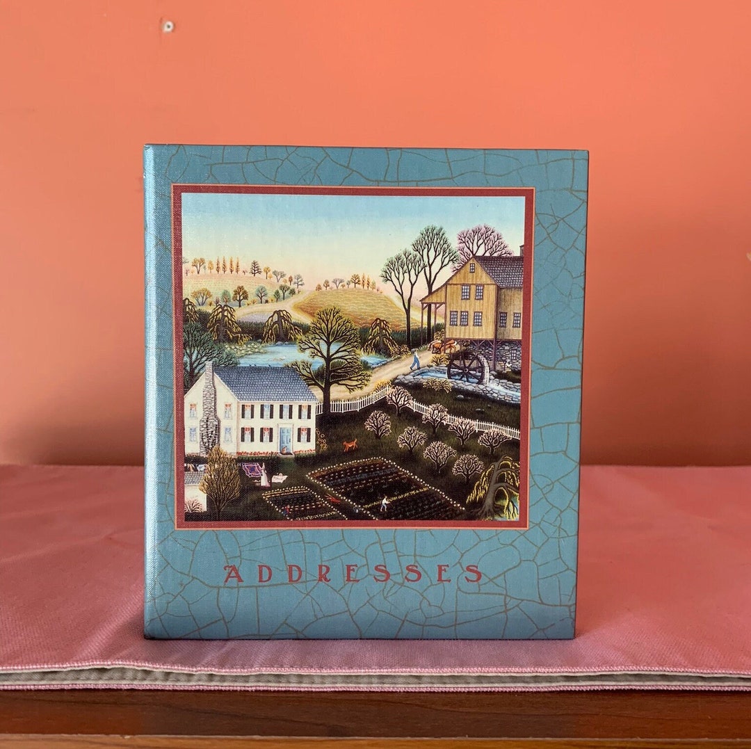 Vintage Hallmark Cards Inc. Address Book Binder Style Design by Kathy